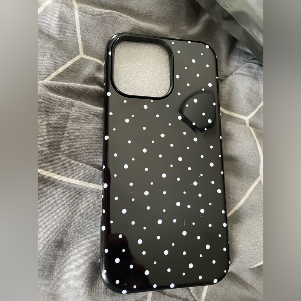 Black Polka Dot Phone Case
